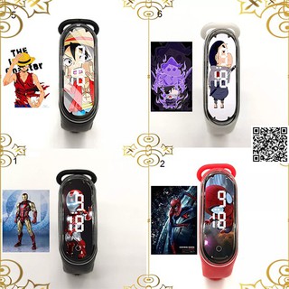 1585 Đồng hồ Led Anime Naruto One Piece nhân vật MONKEY D.LUFFY MONKEY D.LUFFY SPIDER MAN
