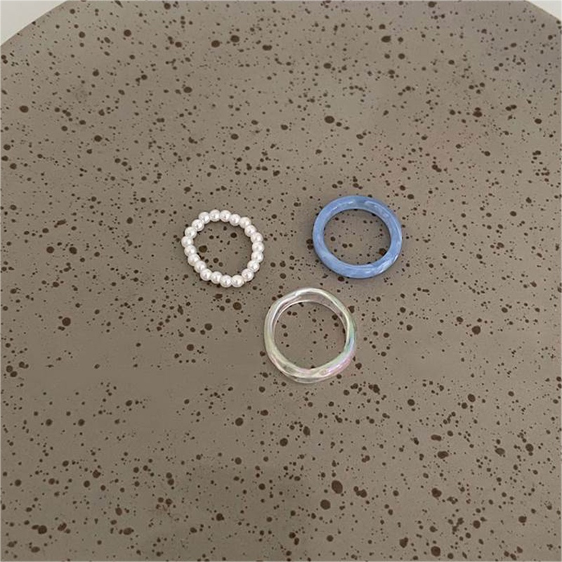 Bộ 3 Nhẫn Đeo Tay Thời Trang Phong Cách Hàn Quốc timetunnel