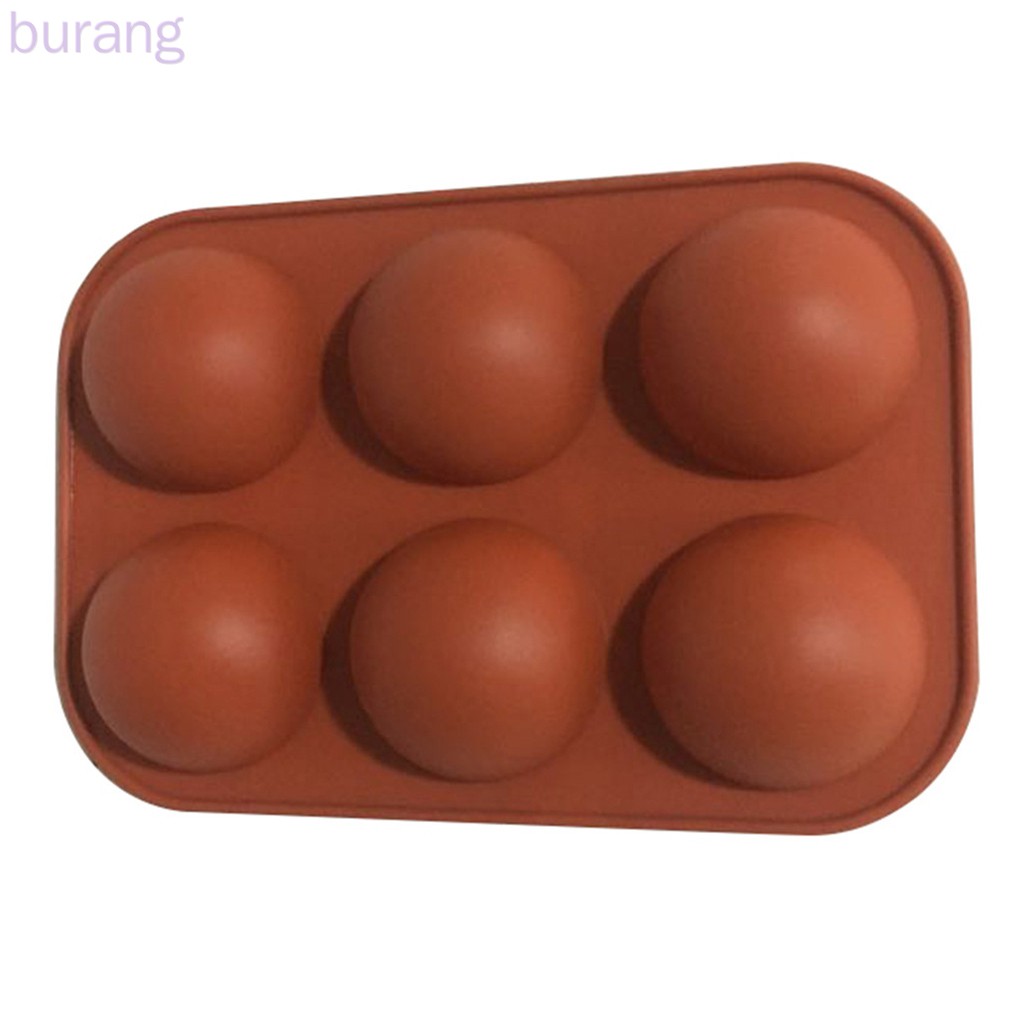 Khuôn silicon tự làm bánh/nước đá/sô cô la/rau câu tạo hình nửa quả cầu