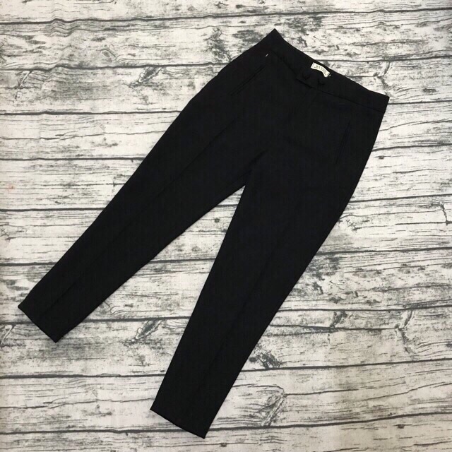 Quần baggy nữ quần tây nữ công sở Thiết kế khoá giữa , khuy bọc, form dáng chuẩn, màu tươi tắn y hình | BigBuy360 - bigbuy360.vn