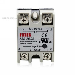 PTPTRATE ★24-380V 25A SSR-25 DA Solid State Relay for PID Temperature Controller Durable