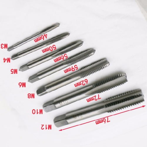 Bộ 7 Mũi khoan taro cắt ren, tạo ren xoắn M3 - M8