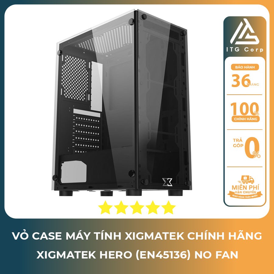 Vỏ case máy tính XIGMATEK HERO (EN45136) NO FAN