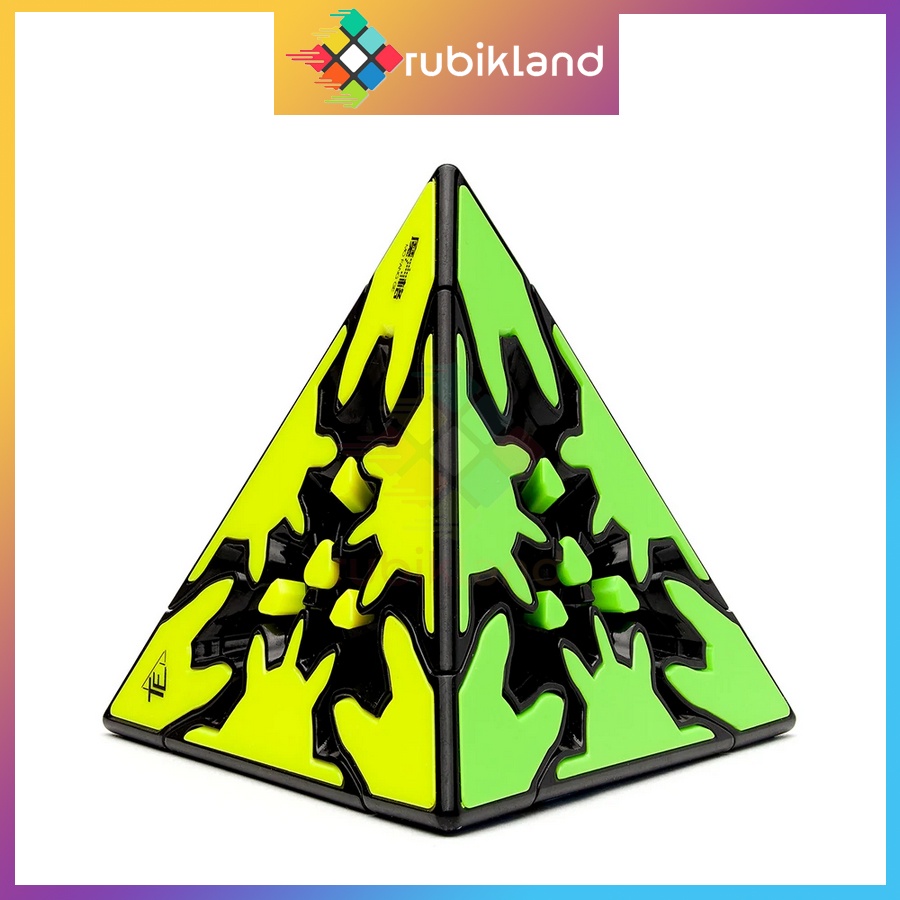 Rubik QiYi Pyraminx Gear Cube Rubic Biến Thể Bánh Răng QiYi Gear Series Đồ Chơi Trí Tuệ Trẻ Em