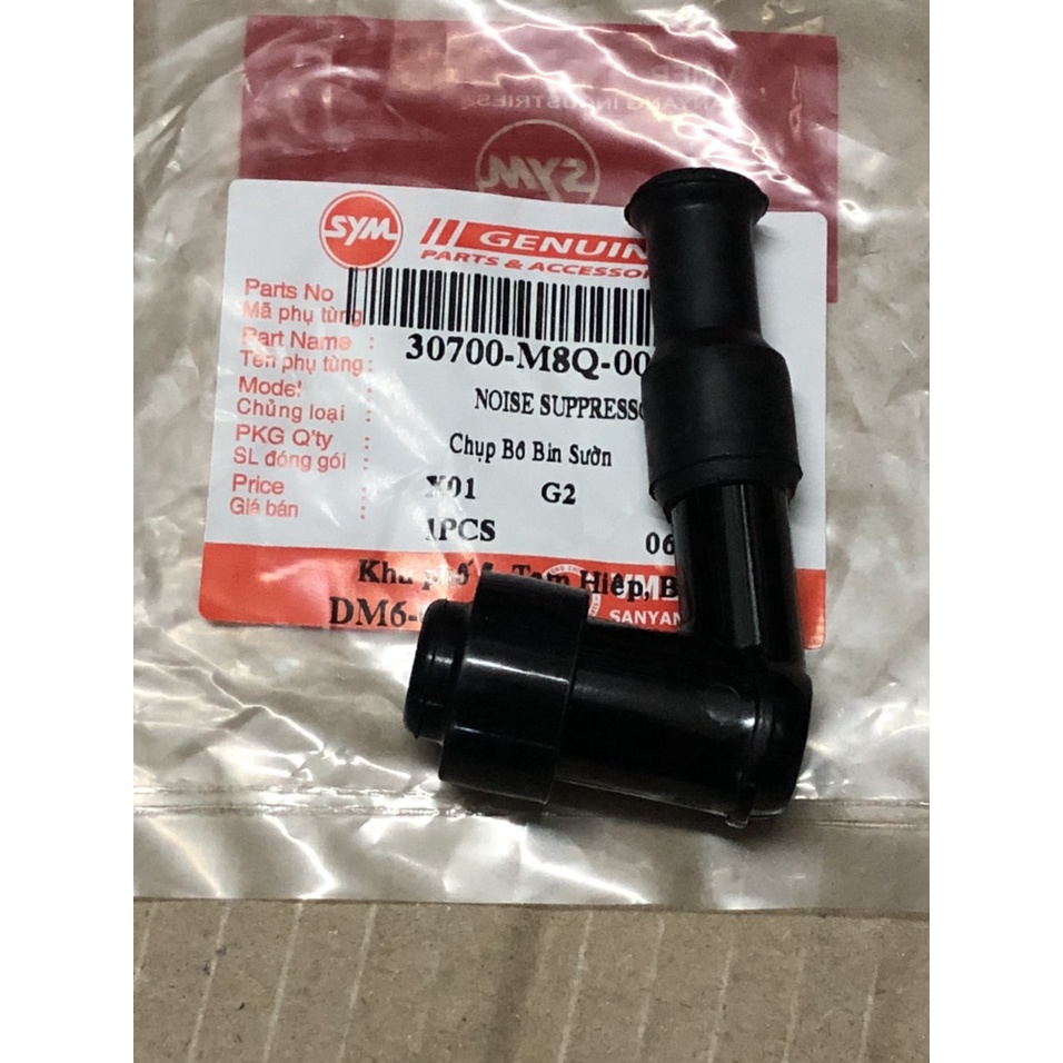 Chụp mô bin sườn/ Chụp bugi xe Angel 80cc, Wave, Dream mã X01