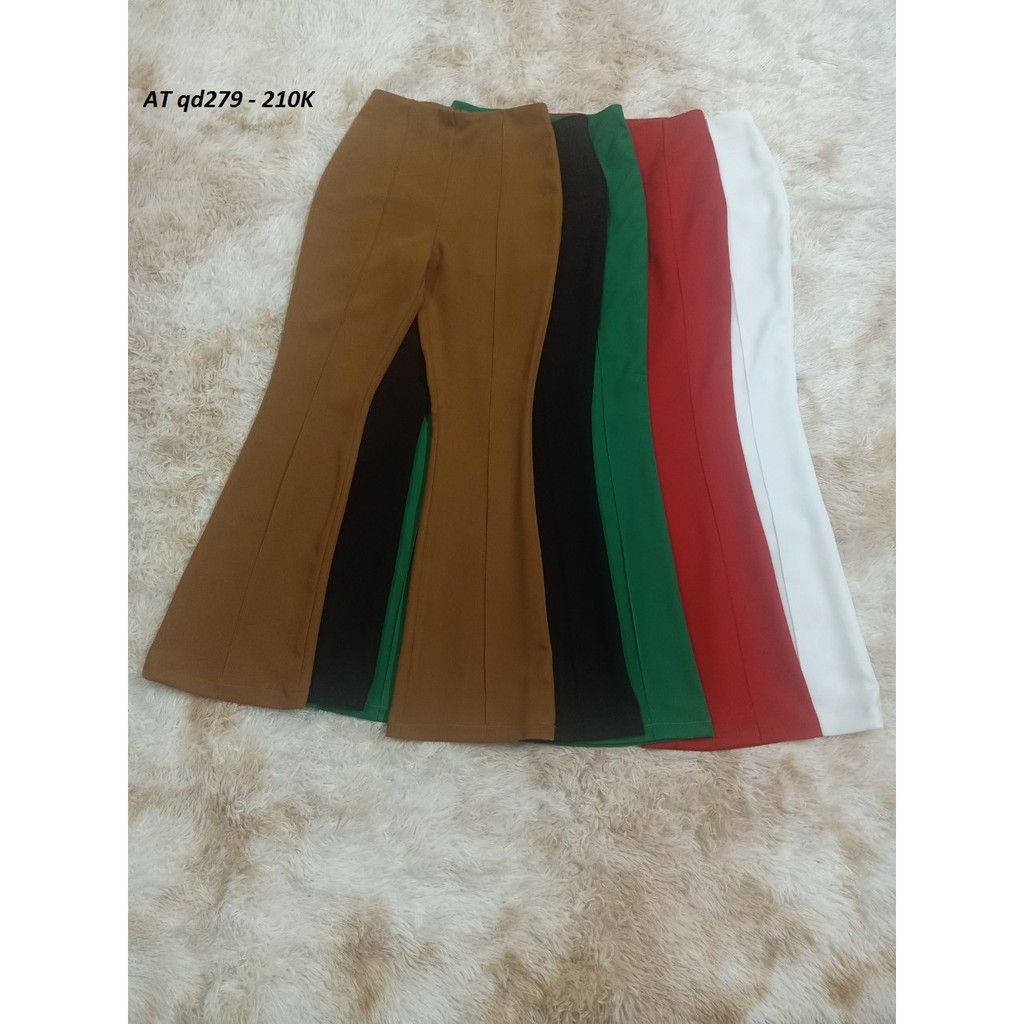 Quần loe lưng cao gân giữa QD279 | BigBuy360 - bigbuy360.vn