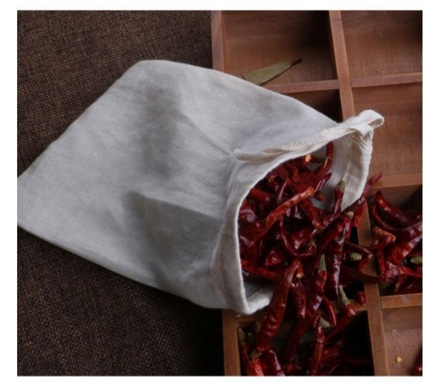 Túi lọc sữa hạt, vải nguyên sinh, dây rút lớn, tái sử dụng - HVL TEA