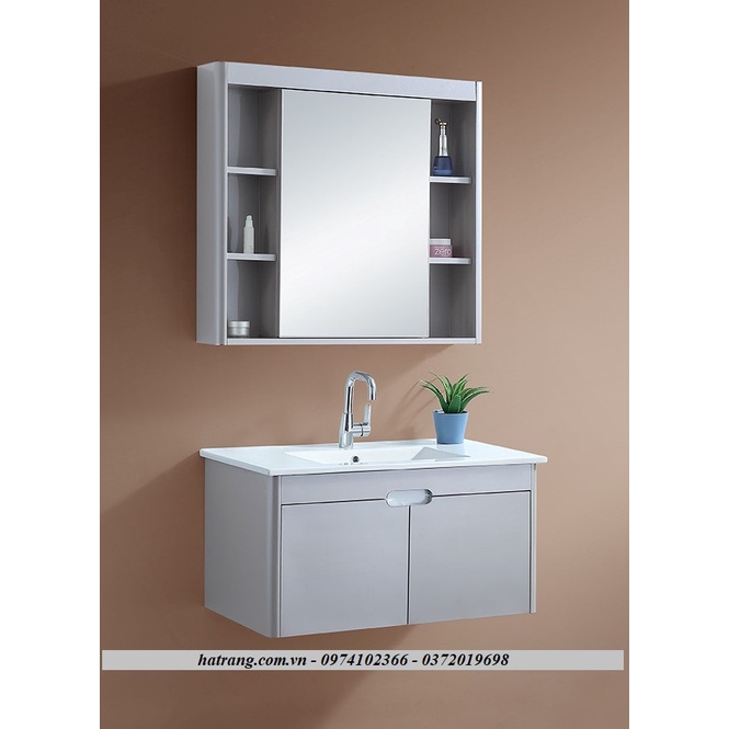Bộ tủ chậu lavabo INOX KT900*500mm A-8622N (SUS304)