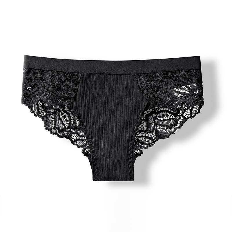 AOFEIQIKE Quần lót ren thiết kế phối hoa size S - XL thời trang cho nữ