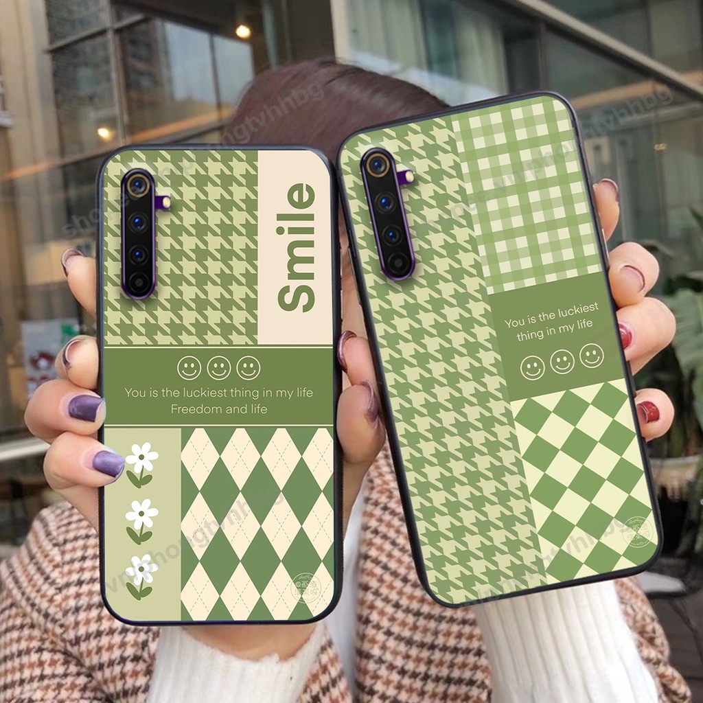 Ốp lưng Realme 6 / Realme 6 Pro trái tim gấu thể thao , smile mặt cười cực cute