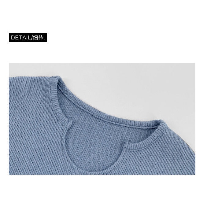 Áo thun nữ dài tay cổ tròn thời trang Hàn