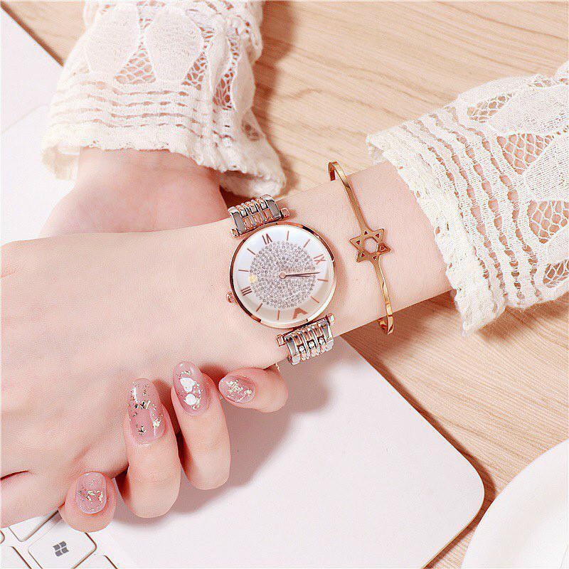 Đồng Hồ Nữ RaNa 842 Dây Kim Loại Cao Cấp Mặt Đính Đá Sang Trọng - Tặng Kèm Hộp | BigBuy360 - bigbuy360.vn