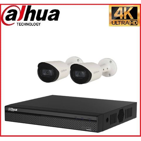 Trọn gói Camera Cao cấp 4K 02 - 2 camera Dahua (8MP)