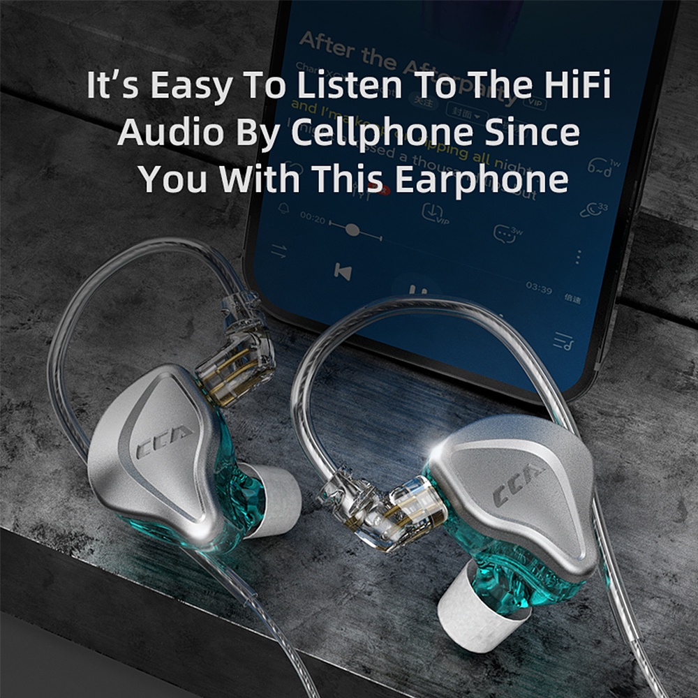 FAAEAL CCA NRA HiFi In Ear Earphone Dynamic Hybrid Wired Headset