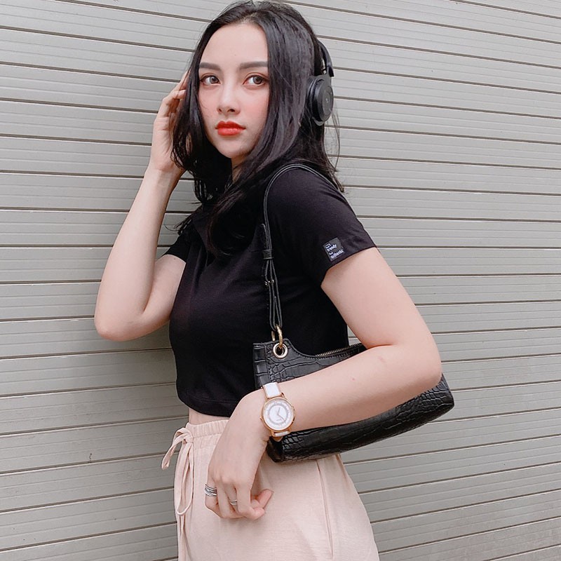 Áo Croptop Nữ MOLENTO Áo Polo Nữ Crt Thun Sơ Mi Ulzzang Crop Top Phông Cổ Bẻ Kiểu Ôm Body Có Cổ Tay Ngắn Đẹp - M16 | BigBuy360 - bigbuy360.vn