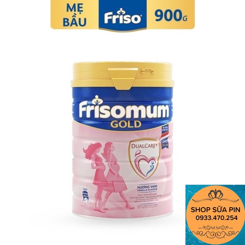 CHÍNH HÃNG Sữa bột Frisomum gold lon 900g - vani, cam