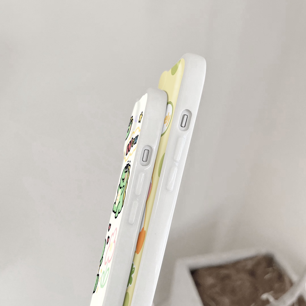 Ốp Điện Thoại Hình Khủng Long Hoạt Hình Có Đệm Khí Chống Rơi Vỡ Cho Iphone 13pro / 14