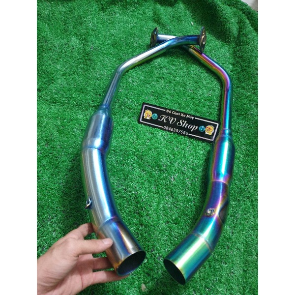 cổ pô titan R15V3 - Winner X/ V1/V3 - Exciter 150 họng 32 - 51mm