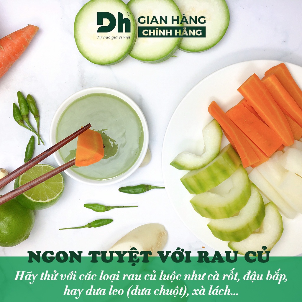 Muối ớt chanh Nha Trang DH Foods gia vị nước sốt chấm hải sản đồ nướng 120/200gr - DHSCH05