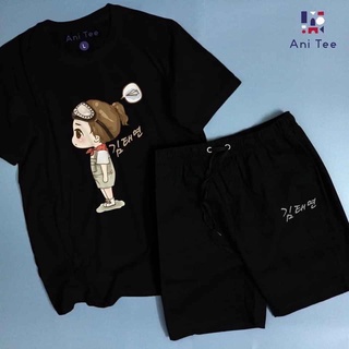 Combo áo thun + quần short kaki unisex
