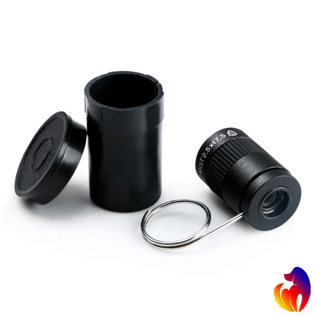 Mini Monocular Telescope 2.5x17.5 HD Optical Ultra Miniature Finger Buckle Monocular Handheld