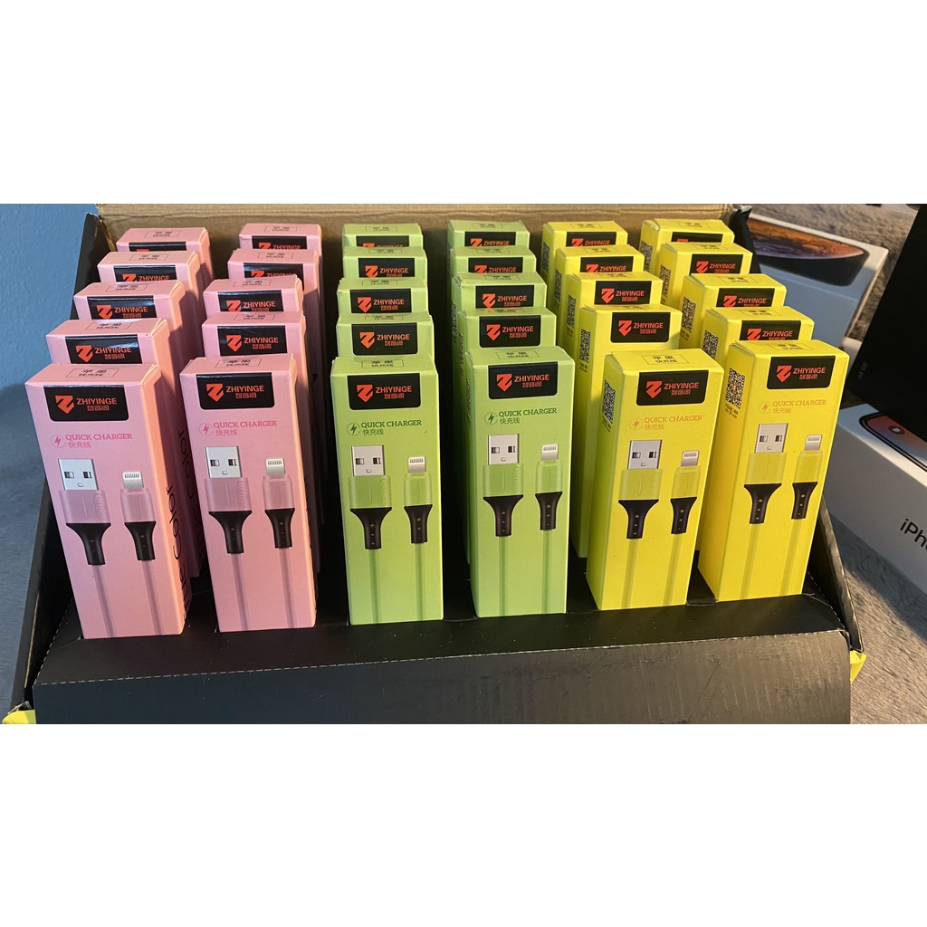 Dây cáp sạc ZHIYINGE cho IPcao su non siêu bền