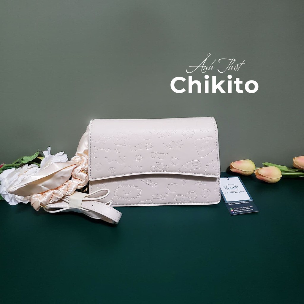 CHIKITO | ⚡ ẢNH THẬT - LOẠI 1 ⚡ TÚI XÁCH NỮ RETRO PHƯƠNG TÂY CÓ NƠ - Túi Xách Da Hoạ Tiết Thời Trang Cao Cấp Quảng Châu