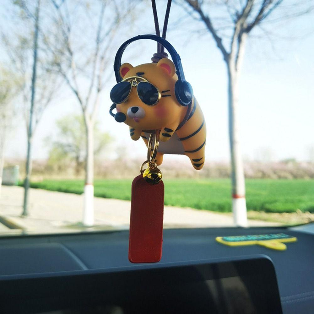 MAYSHOW Dây Treo Trang Trí Gương Chiếu Hậu Xe Hơi Hình Chú Heo Dễ Thương