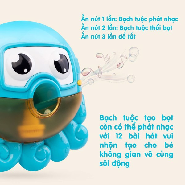 [Haobaby shop] Đồ chơi bạch tuột tạo bọt