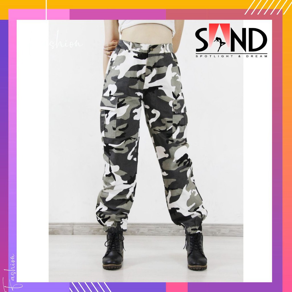Quần Jogger Camo Rằn Ri Hình Chụp Thật (Đen)