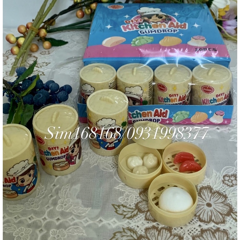 Hộp 20cái kẹo dẻo xửng hấp bánh bao
