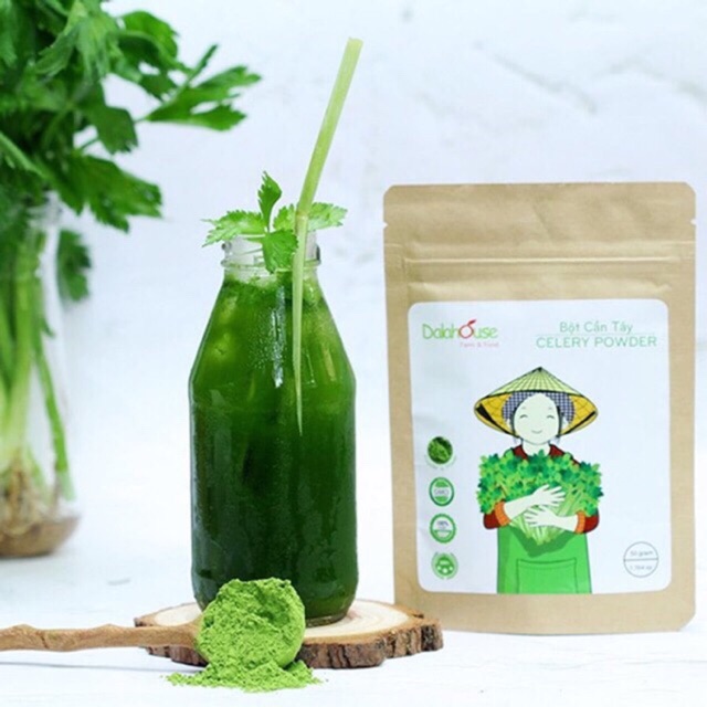 Bột cần Tây nguyên chất pha sinh tố nước ép giảm cân
