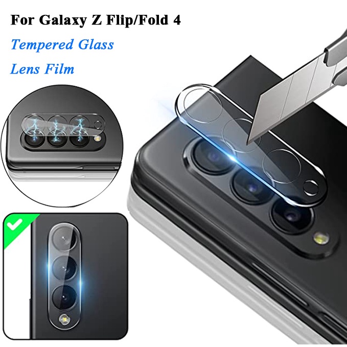 Kính Cường Lực 2.5D 9H Bảo Vệ Ống Kính Máy Ảnh HD Chống Trầy Cho Samsung Galaxy Z Flip / Fold 4