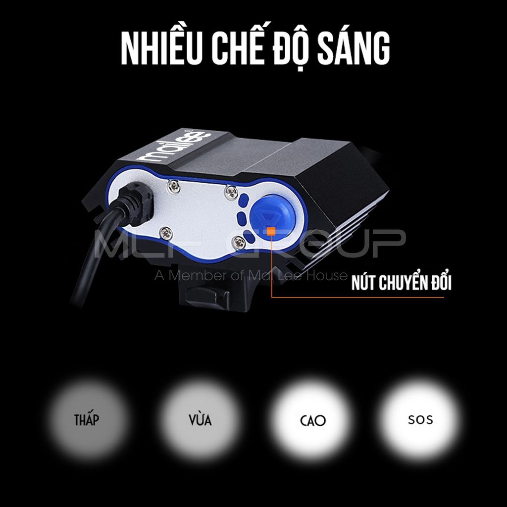 Đèn Trợ Sáng Xe Đạp Gắn Ghi Đông Cho Xe Đạp Thể Thao MTB 3xT6 900 lumens N3 Nhiều Chế Độ Sáng Chiếu Rộng Siêu Sáng MLH