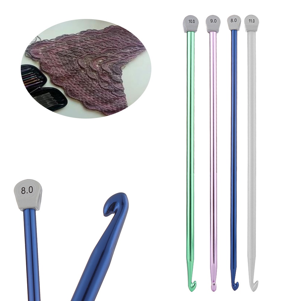 Conopery CONOPERY Móc Đan Len Bằng Nhôm 14 Kích Thước 2.5mm - 11mm Nhiều Màu Tiện Dụng