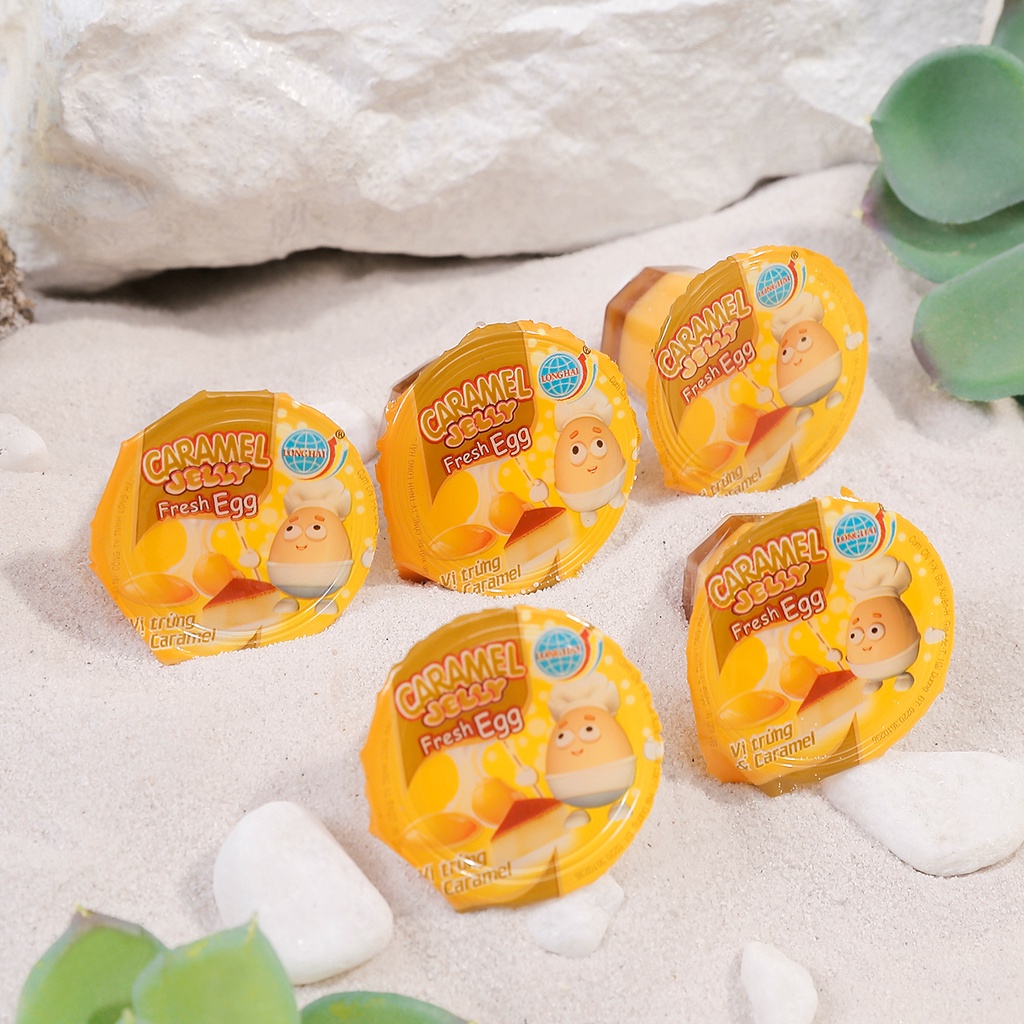 Thạch Caramel Lapatie Trứng Long Hải Trọng Lượng Túi 400 G