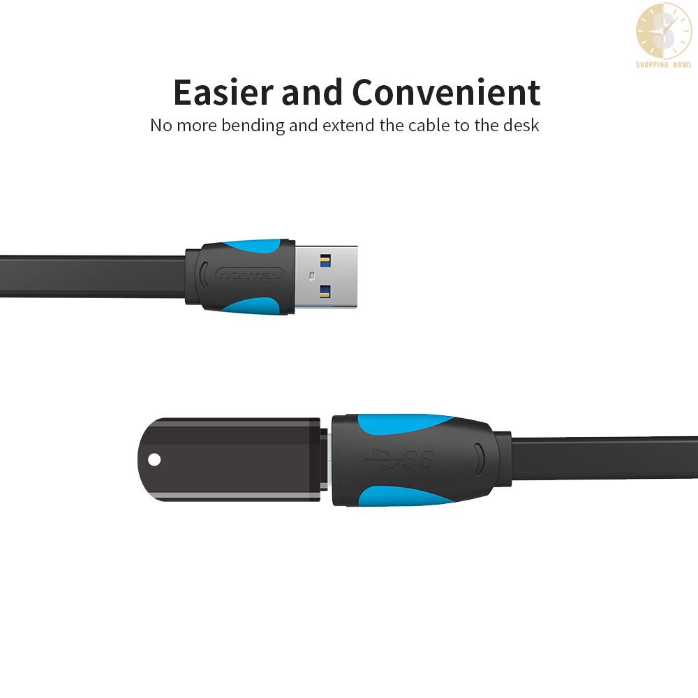 Cáp Mở Rộng Vention Usb 3.0 5gbps Tốc Độ Nhanh 1.5m / 4.92ft Đen | BigBuy360 - bigbuy360.vn