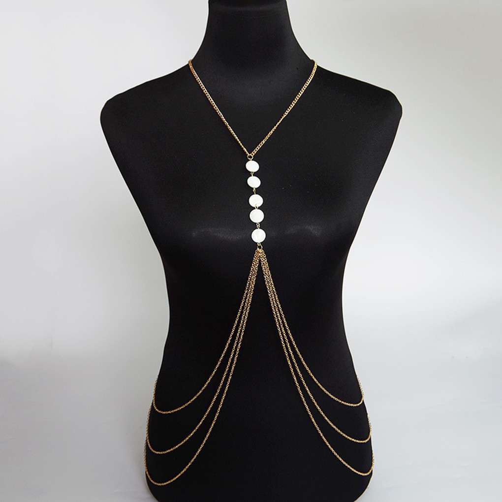 Dây Chuyền Body Chain Mặc Kèm Bikini Quyến Rũ