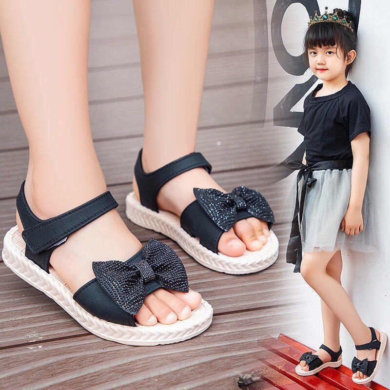 Sandal hình nơ ngộ nghĩnh cho bé gái