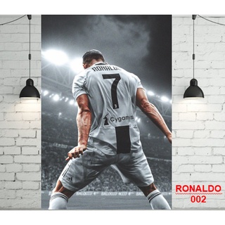 Decal poster cầu thủ Ronaldo - Messi - Neymar- Salah, clb bóng đá Mu - Barca - Chelsea -Real - Arsenal - Liverpool