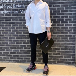 Sét sơ mi + quần baggy âu - unisex cao cấp