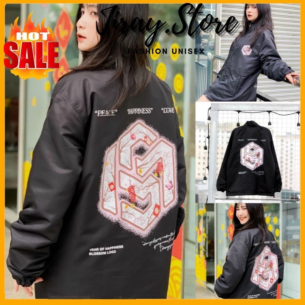 Áo Khoác Dù Nam Nữ Unisex - Áo Khoác Jacket Bombers HAPPYNESS [Quà Tặng] - JIRAY.STORE