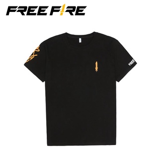 Áo thun Free Fire màu đen 100% cotton cỡ M L XL XXL