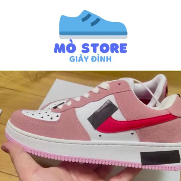 Giày AF1 hồng ,air force 1 Hàng Siêu Cấp quảng châu full box bill tất