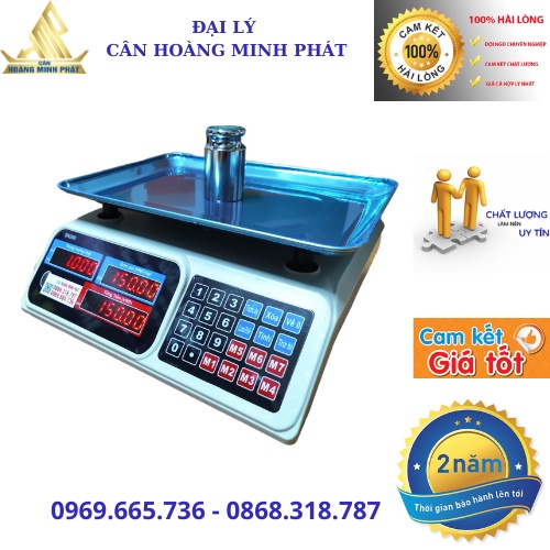 Cân Điện Tử Tính Tiền Ninda SN268 30Kg/5gam. Màn Hình 2 Mặt_Bảo Hành 2 Năm