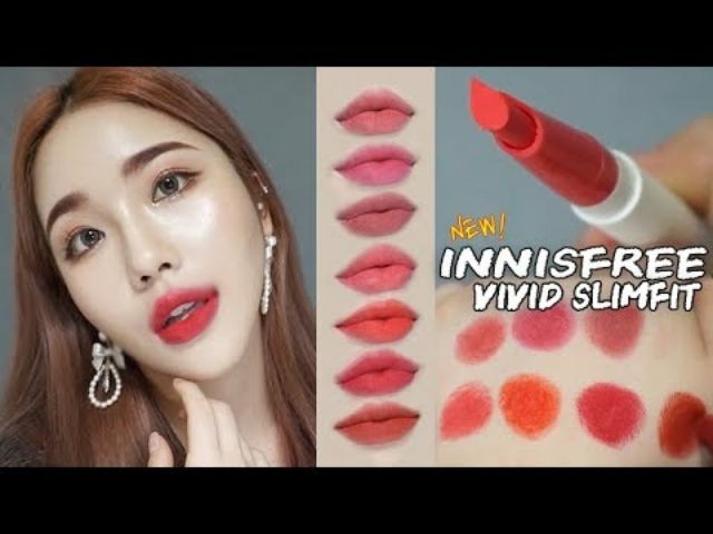(SALE) Son Tint Lì Nhẹ Nhàng "Ôm Trọn" Đôi Môi Innisfree Vivid Slimfit Tint | BigBuy360 - bigbuy360.vn