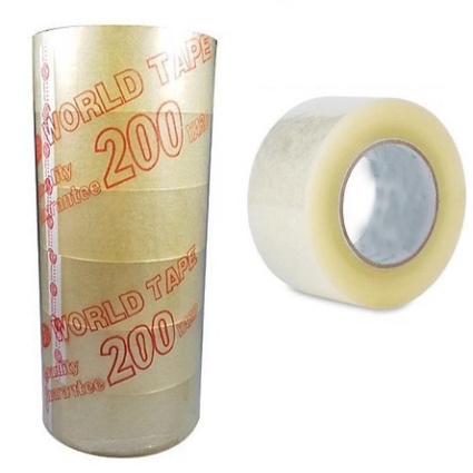 keo dính Đóng Hàng 200 Yard, Lõi Siêu Mỏng 6 cuộn 1,8kg [Ship Hỏa Tốc]