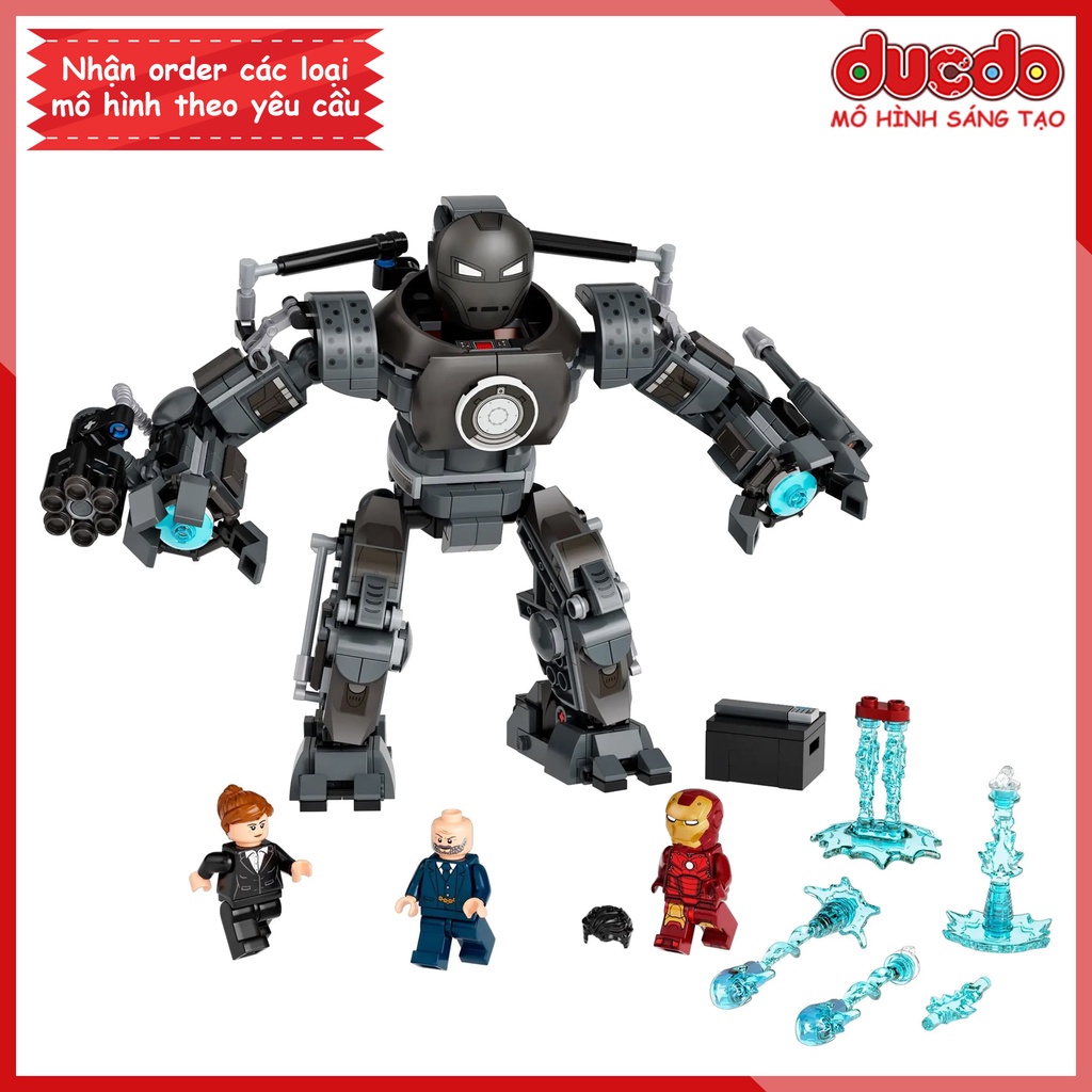 TANK 60089 Lắp ghép Iron Man Chiến Giáp Monger Mayhem - Đồ chơi Xếp hình Mô hình 76190 BLA LRI