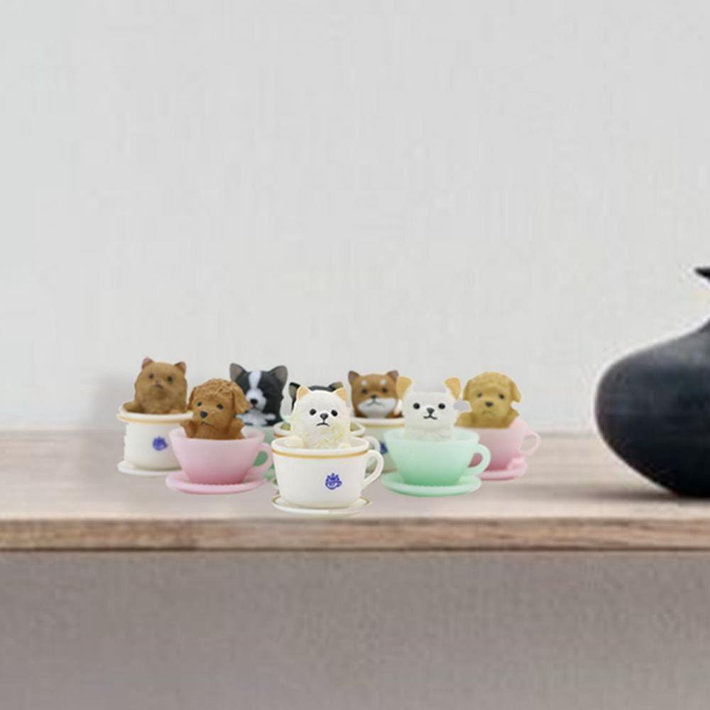 Set 8 Mô Hình Chó / Mèo Bằng Nhựa Resin Trang Trí Bánh Kem Sinh Nhật / Tiểu Cảnh DIY