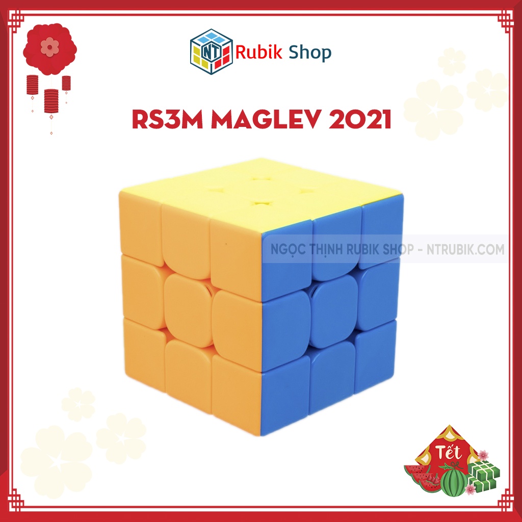 [Siêu Hot] Rubik 3x3x3 MFJS RS3 M 2021 MAGLEV Stickerless Rubik Nam Châm (Hãng Mod Nam Châm)